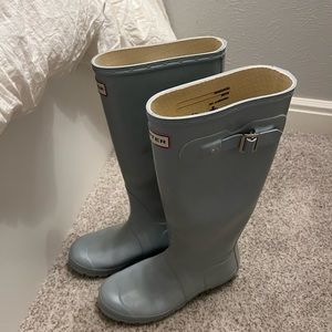 Light Blue Hunter Rain Boots